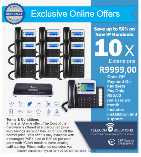 10 Extension VoIP PABX