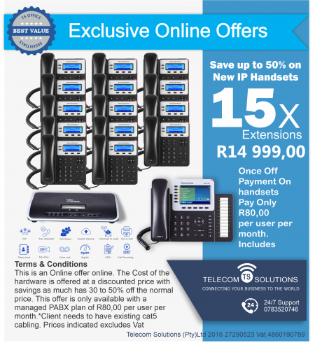 15 Extension VoiP PABX
